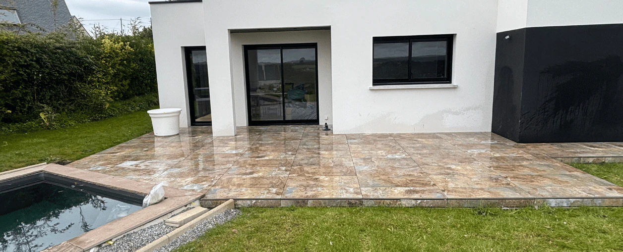 Aménagement de terrasse sur plots